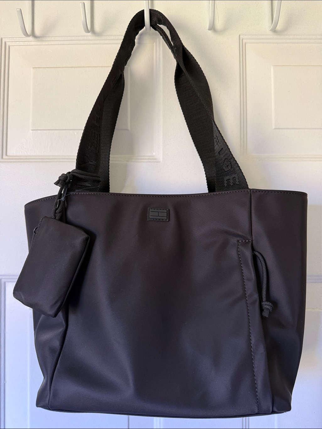 Tommy Hilfiger Black Shoulder Tote Bag Nwt!!
